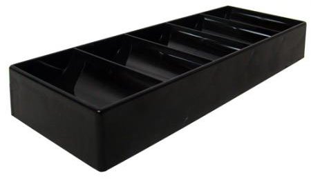 Negru de plastic Chip Tava